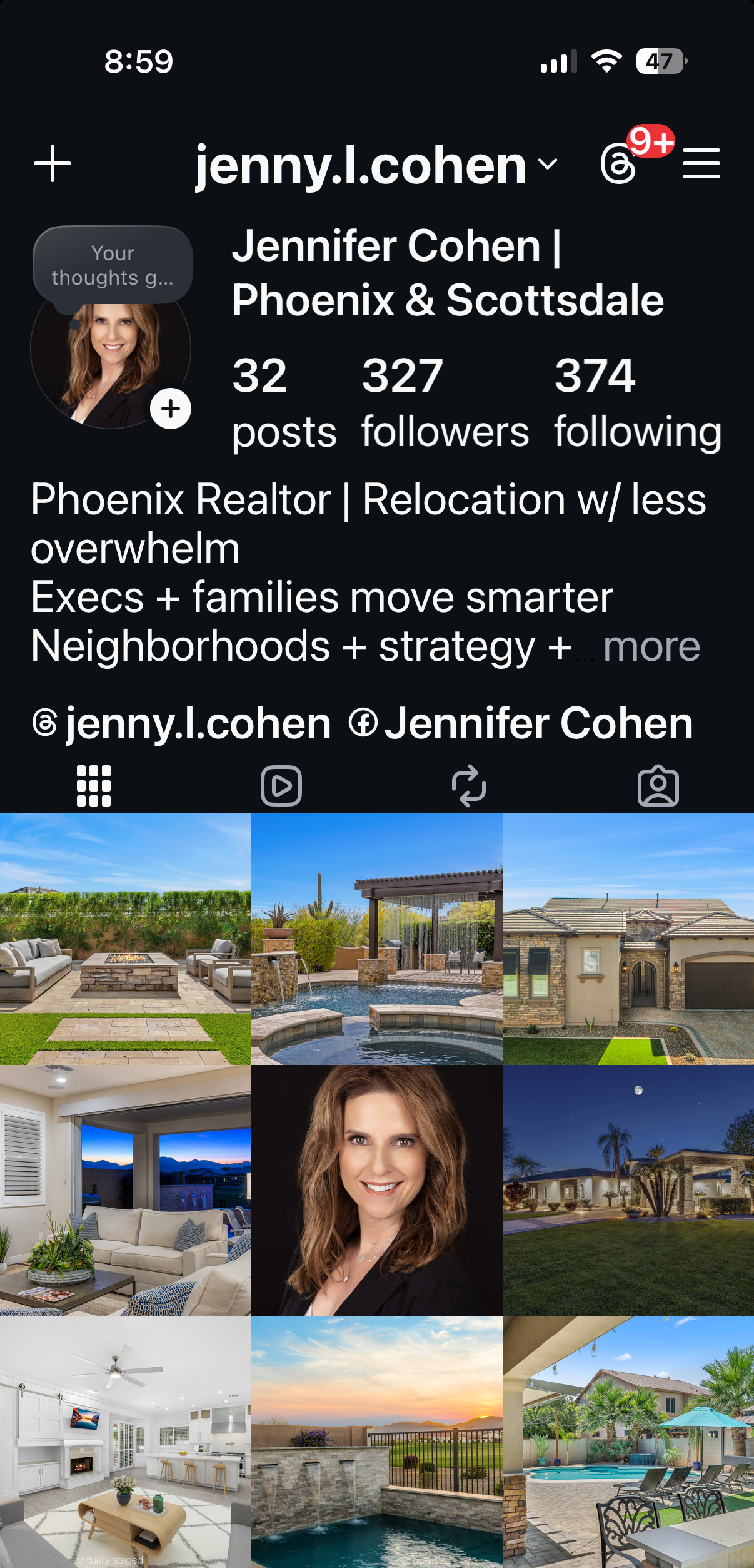Instagram profile: jenny.l.cohen